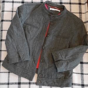 Tommy Hilfiger Cropped 3/4 Sleeve Tweed Blazer
